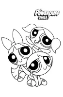 Powerpuff Girls kleurplaat 2